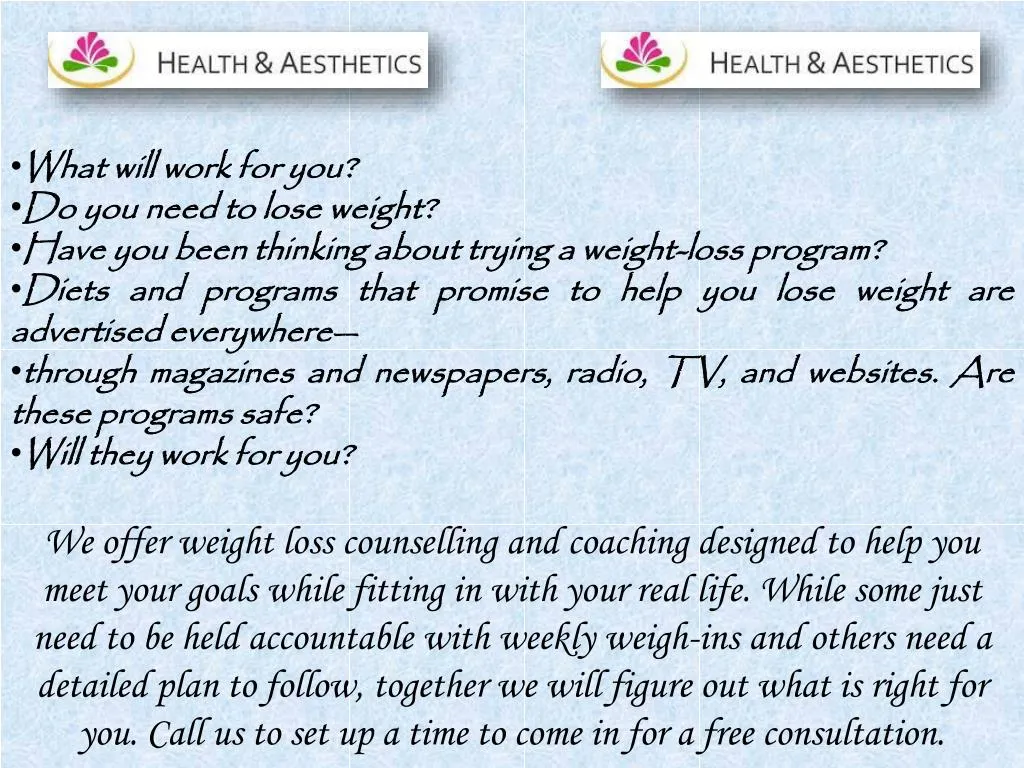 PPT Weight Management Program in Cleveland by 423 Medspa PowerPoint