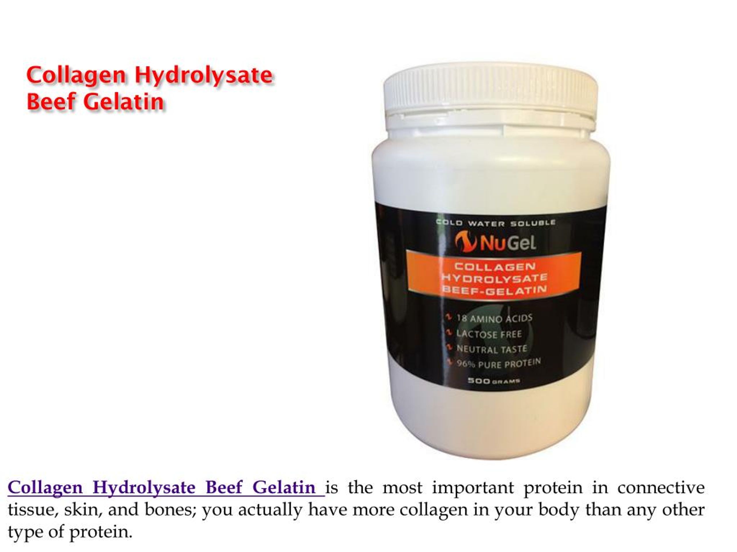 gelatin powder collagen