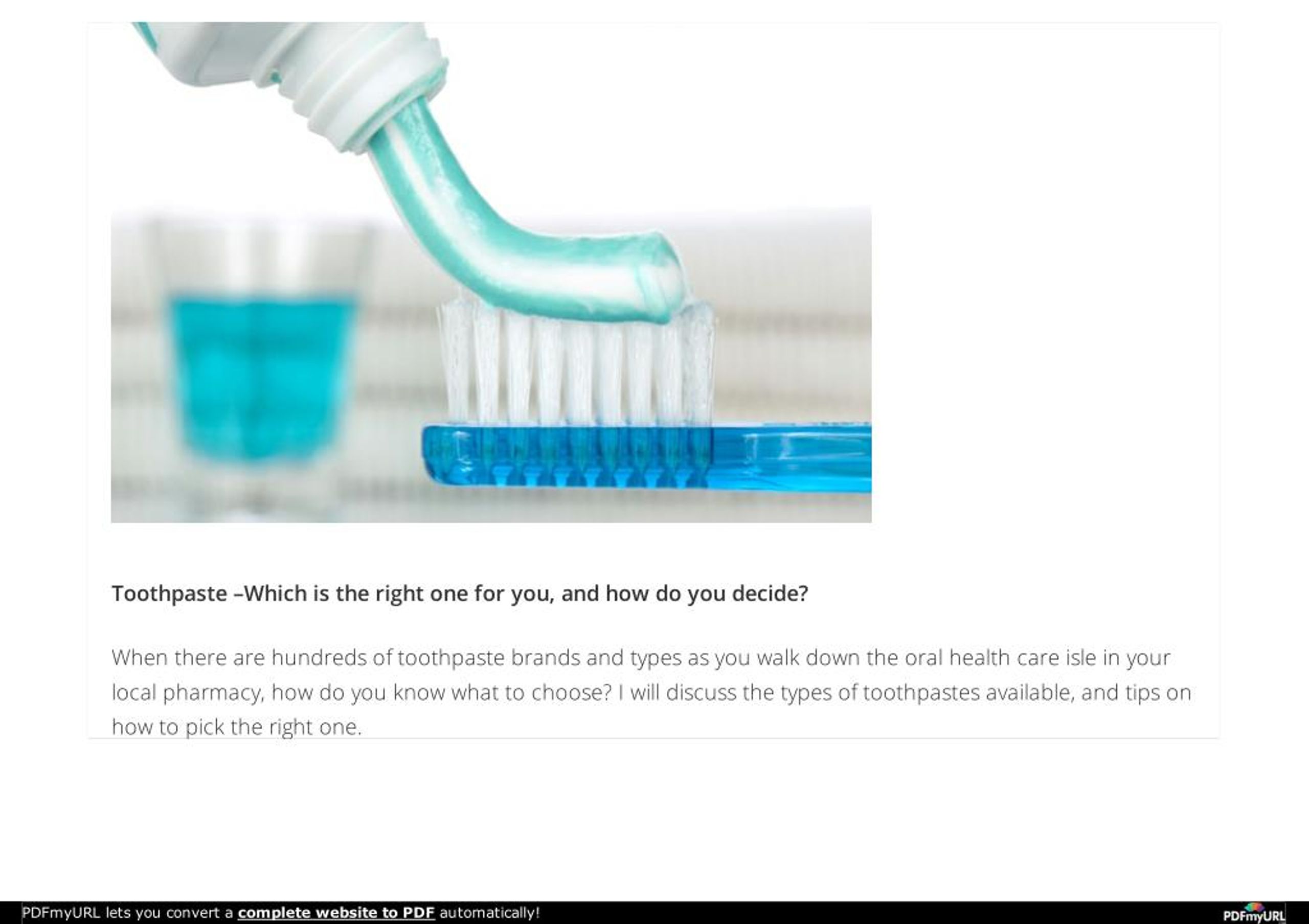 PPT - What type of toothpaste should you use? PowerPoint Presentation ...