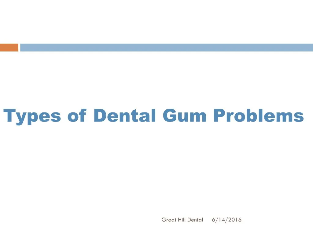 types of dental gum problems n.