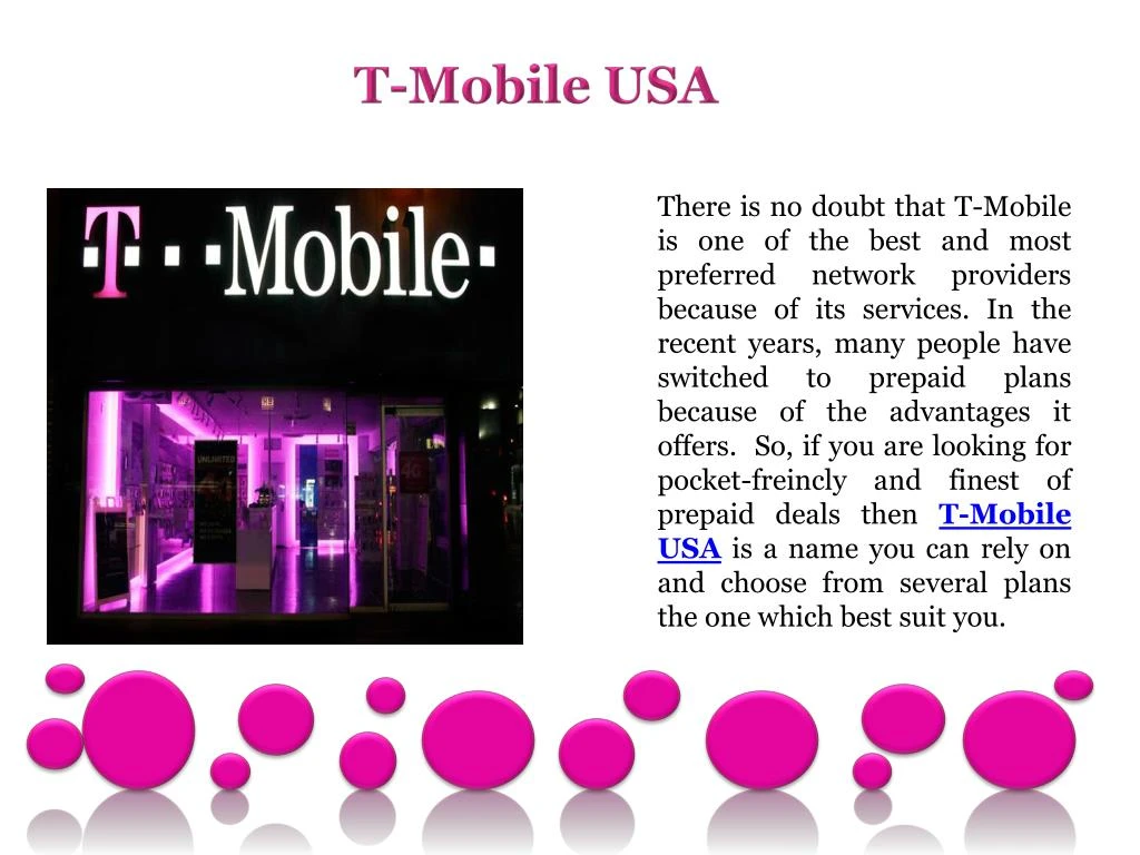 PPT TMobile USA offers best prepaid phone plans PowerPoint