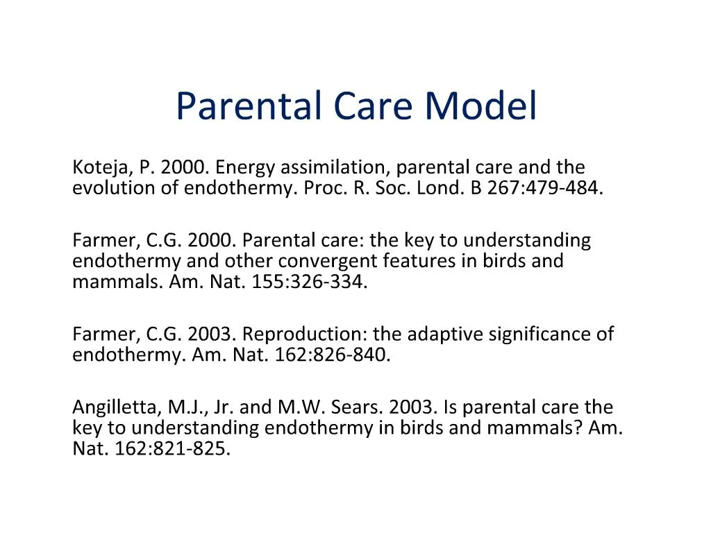 parental care essay