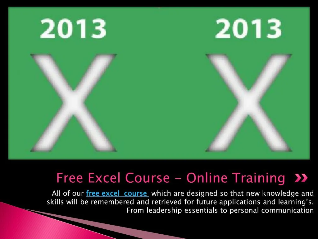 excel training powerpoint presentation