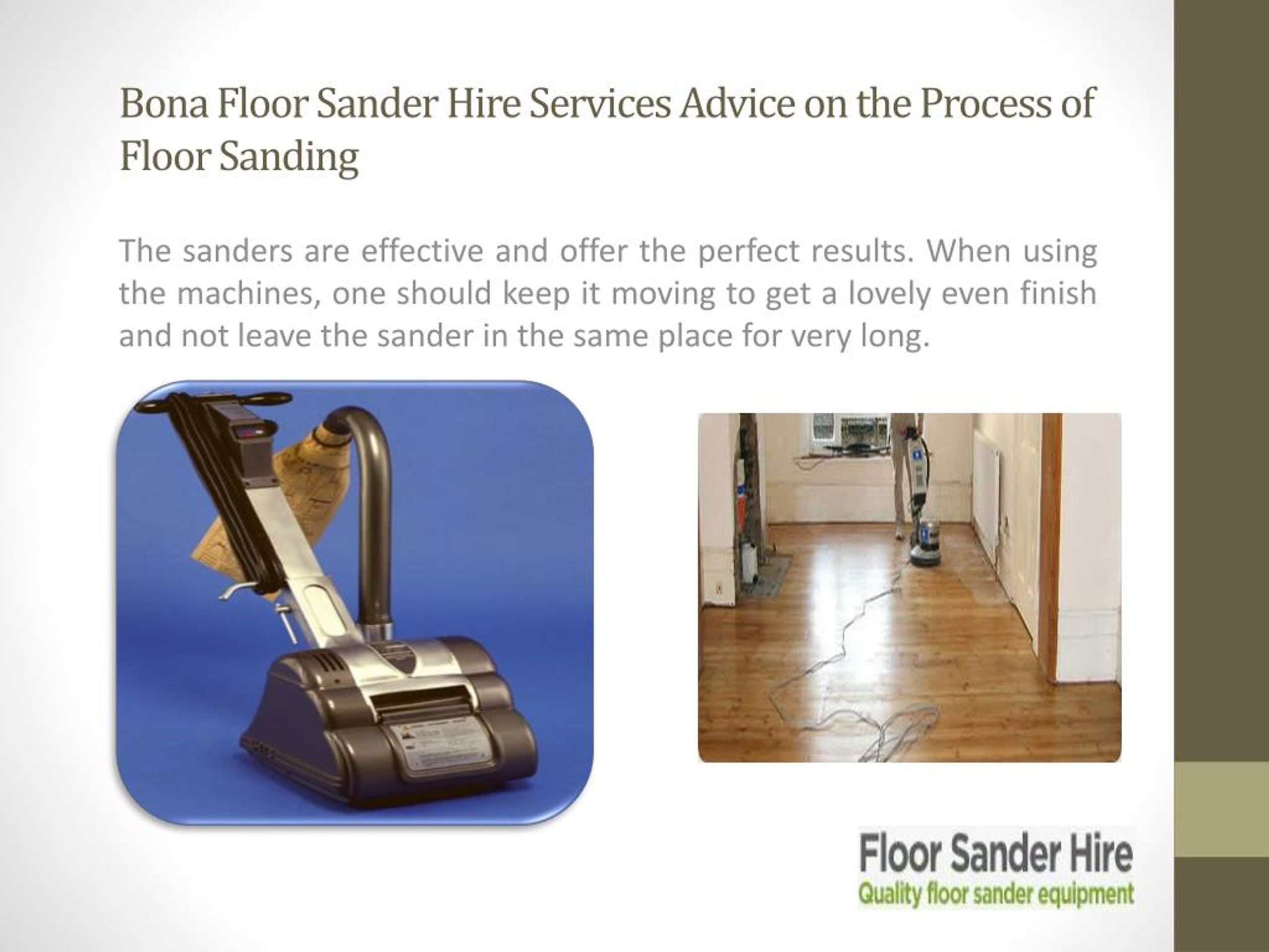 Ppt Bona Floor Sander Hire Services Advice On The Process Of