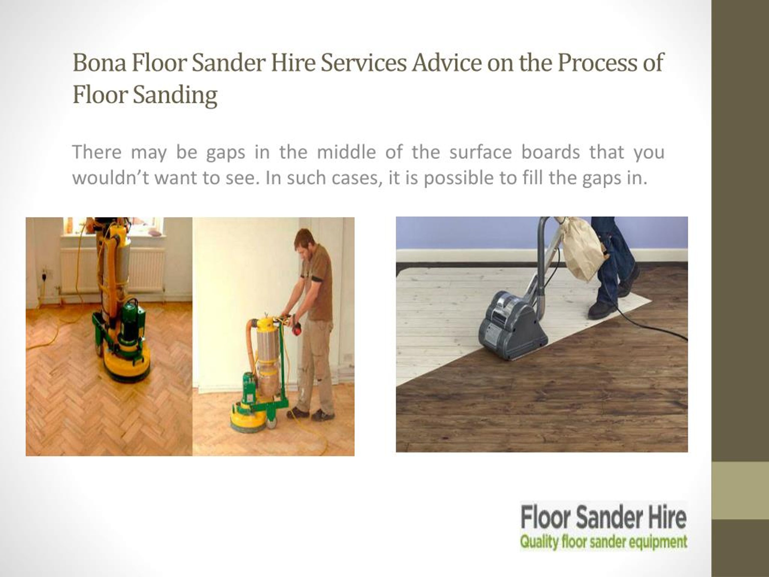 Ppt Bona Floor Sander Hire Services Advice On The Process Of