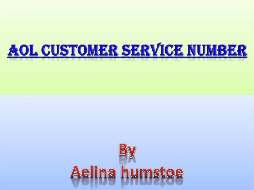 aol customer service number n.