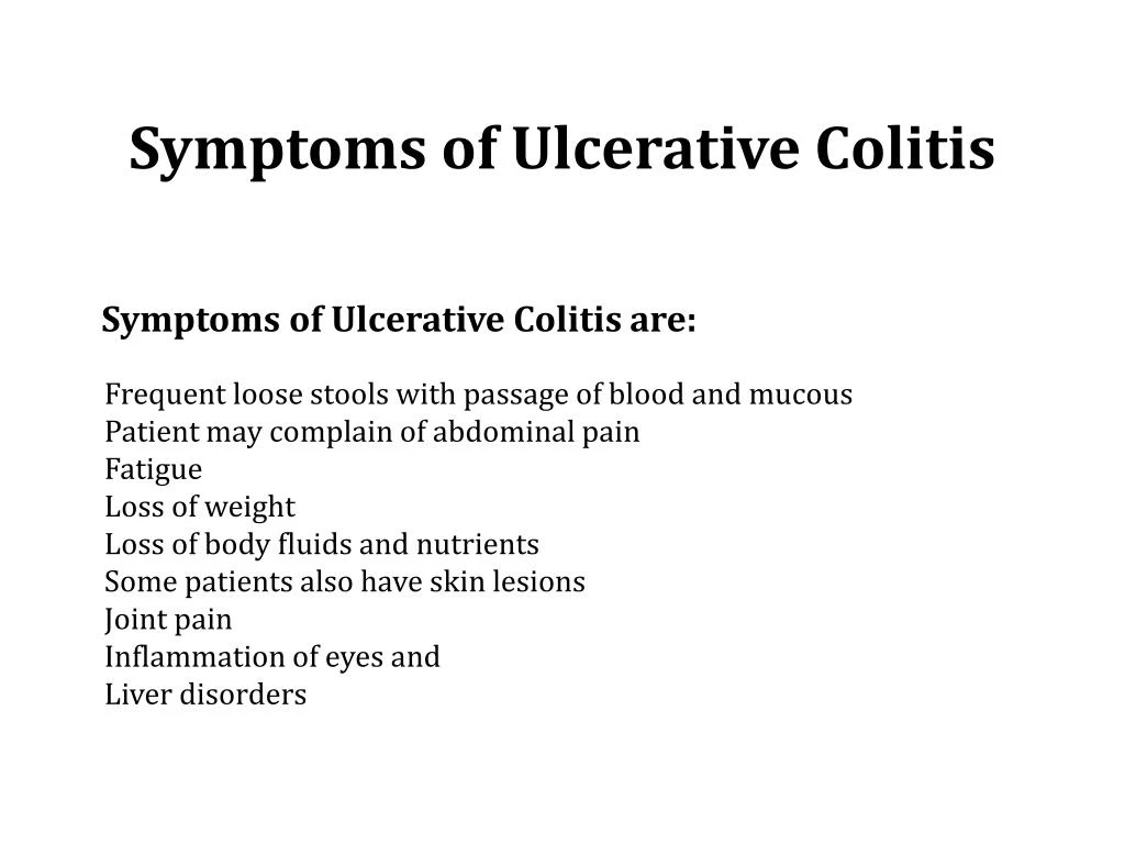 PPT - Ulcerative Colitis Treatment PowerPoint Presentation - ID:7356937