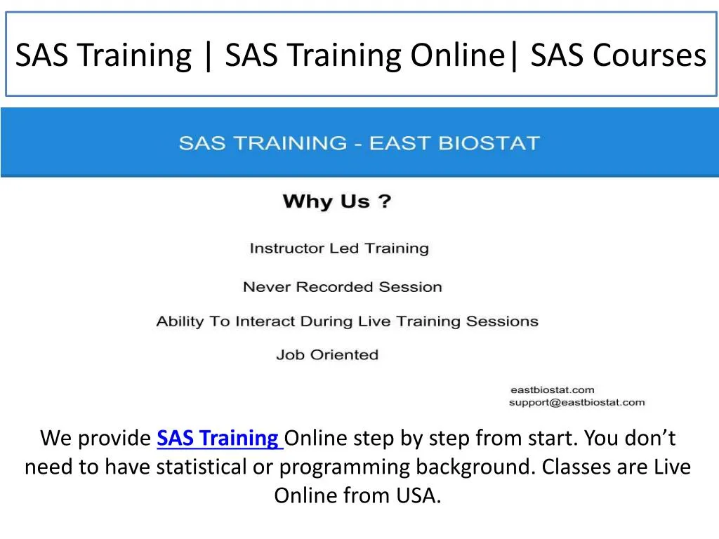 PPT - SAS Training PowerPoint Presentation, Free Download - ID:7359176