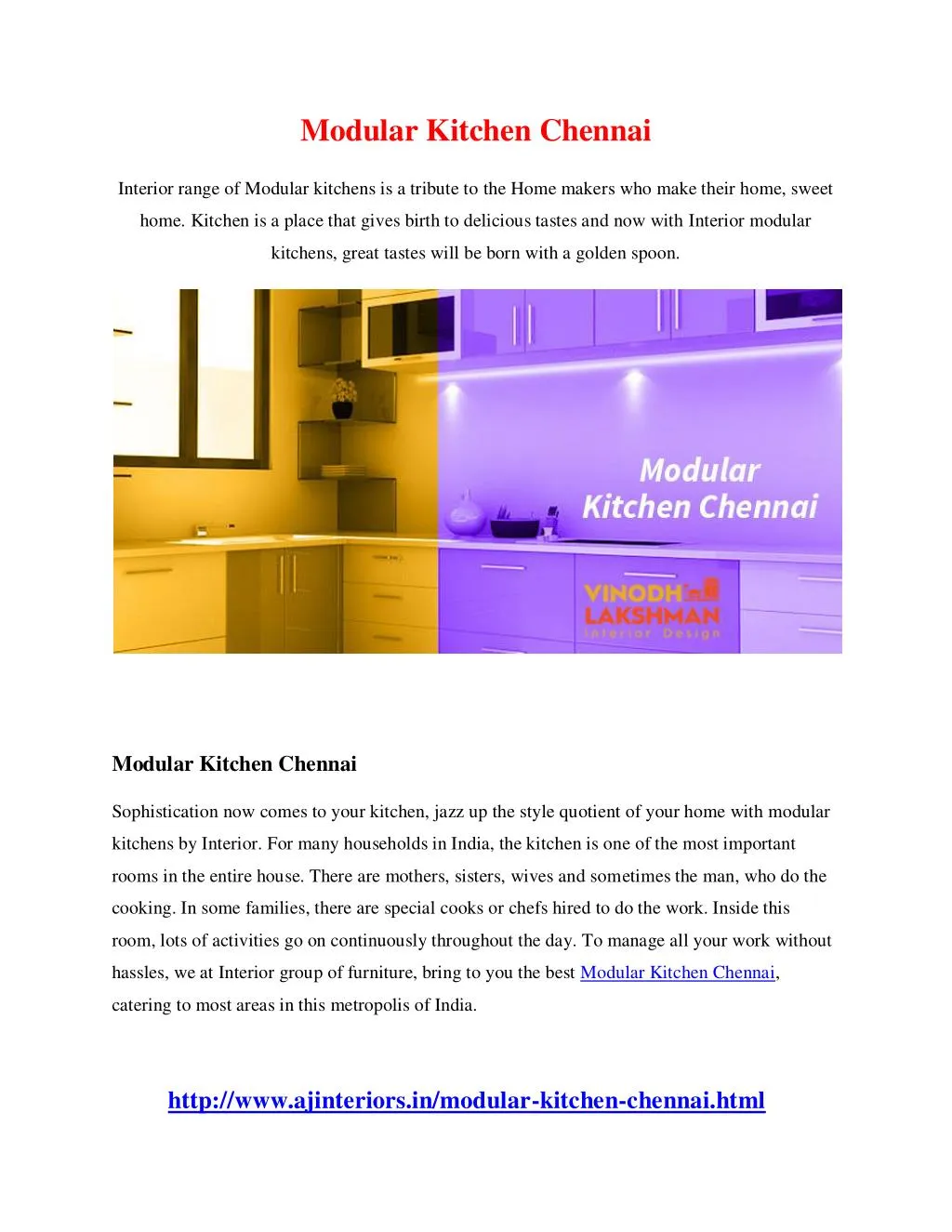 PPT Modular Kitchen Chennai PowerPoint Presentation, free download