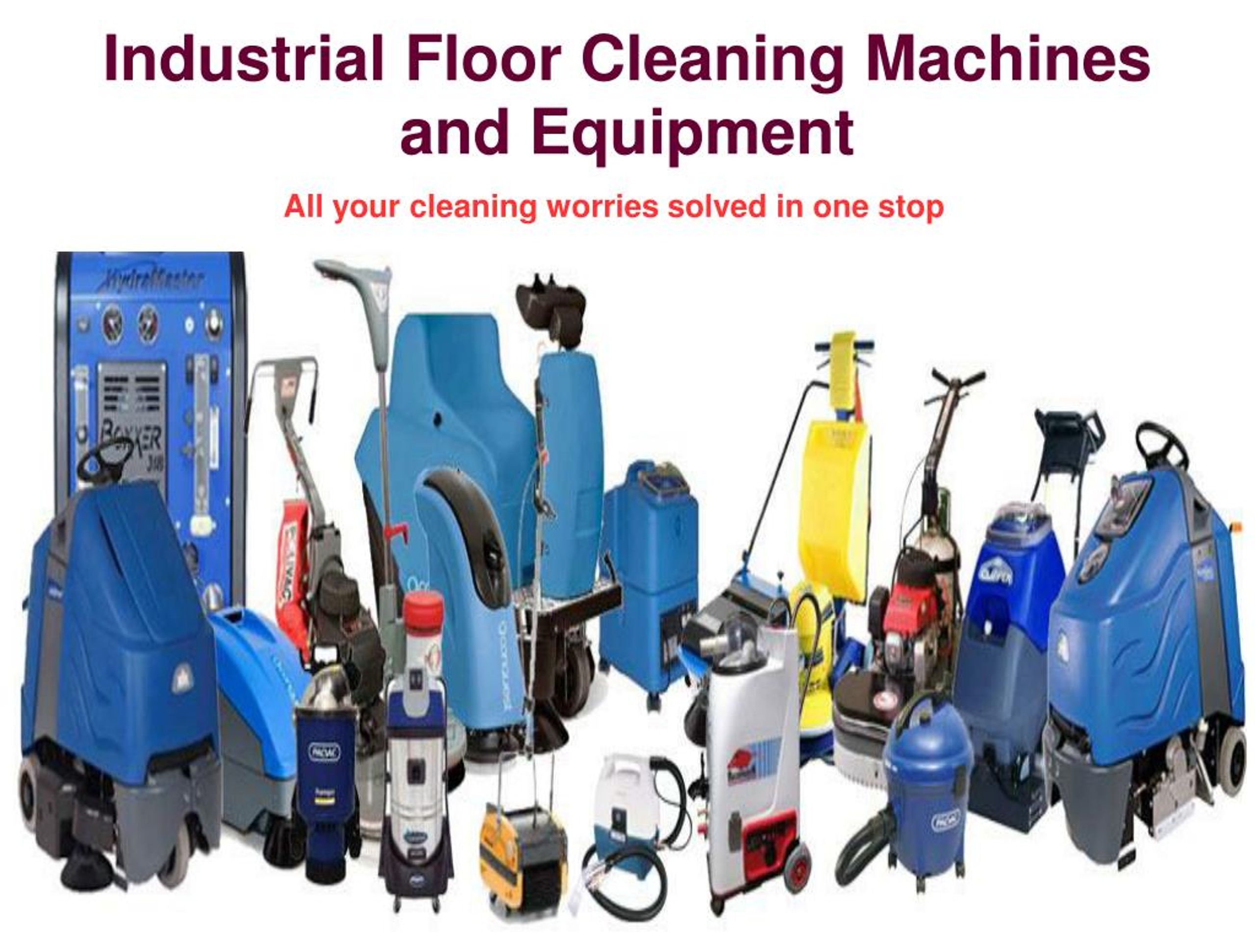 Ppt Commercial Floor Cleaning Machines Powerpoint Presentation