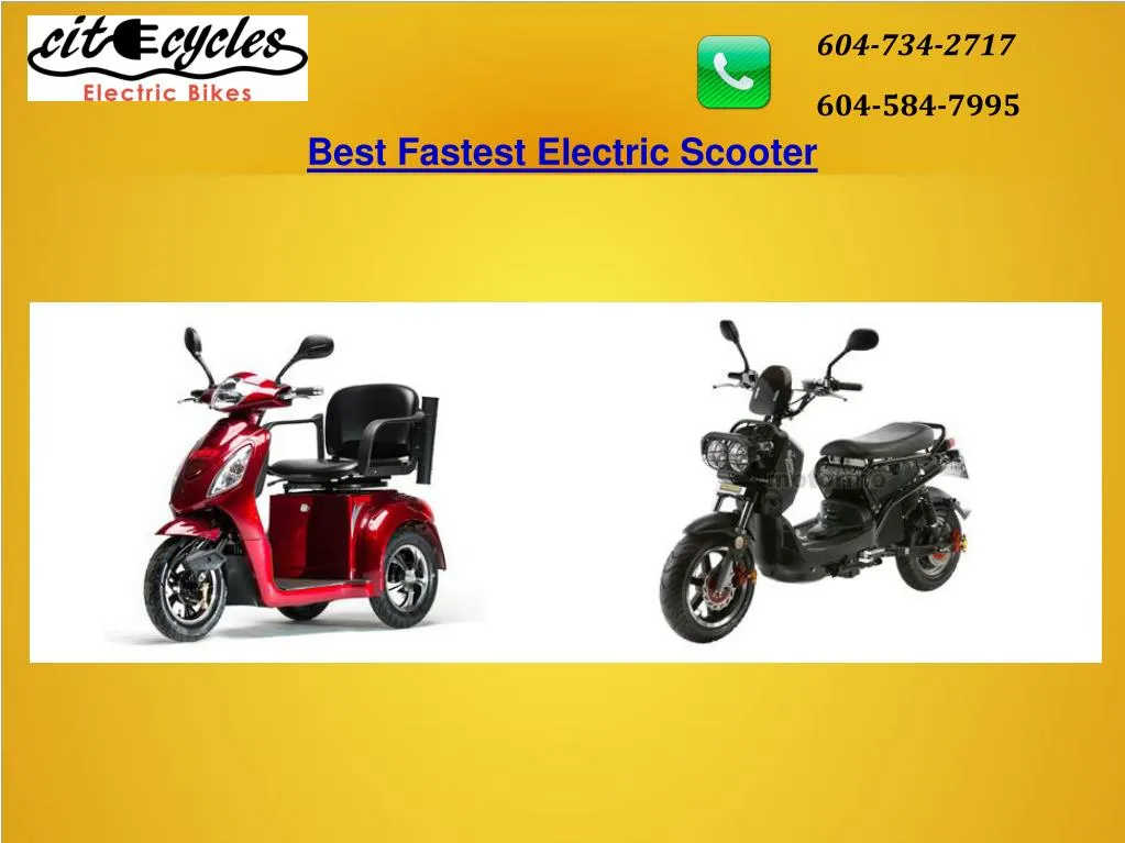 PPT - Best Fastest Electric Scooter PowerPoint Presentation, free ...