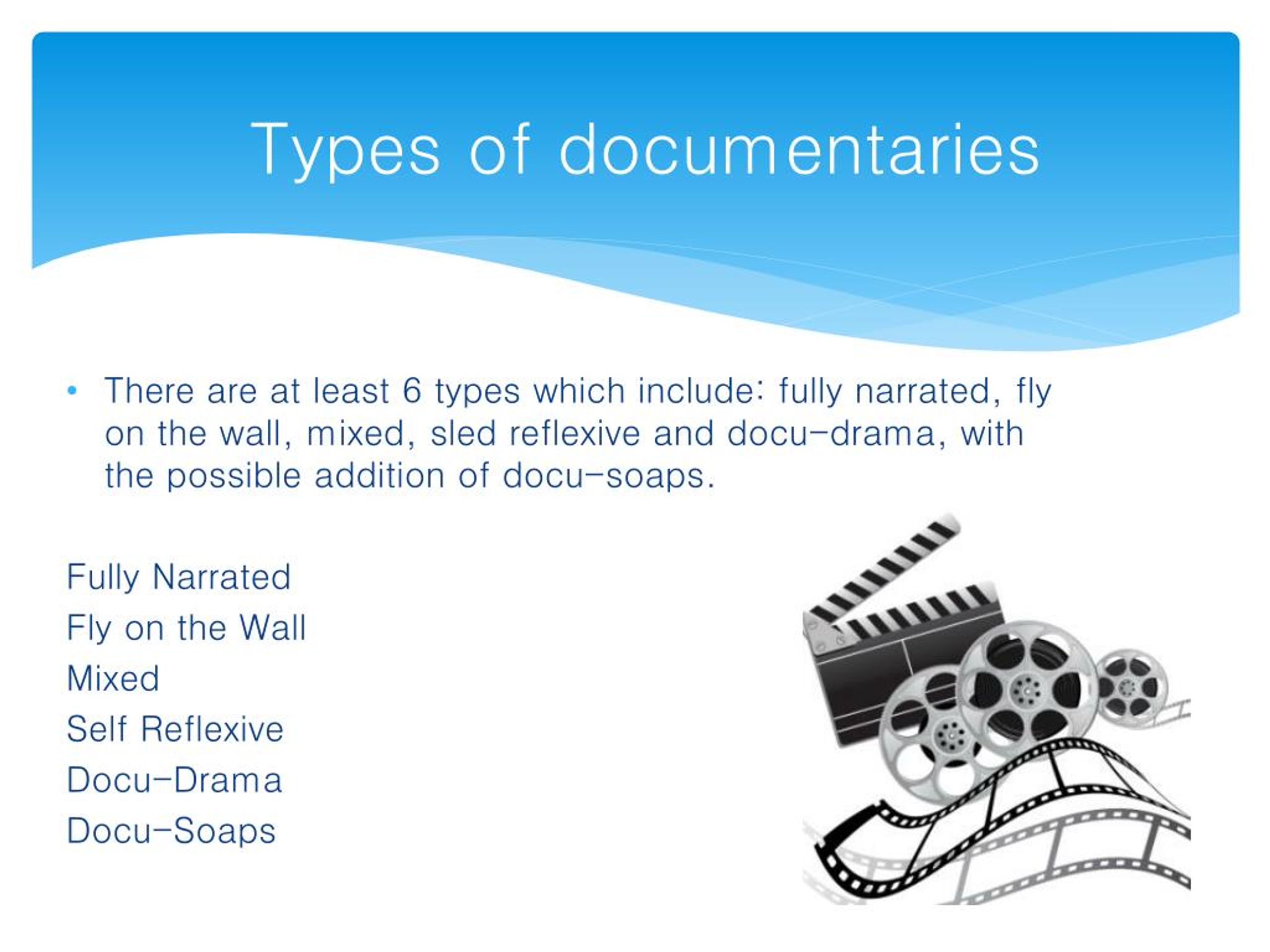 PPT Types of documentary PowerPoint Presentation, free download ID