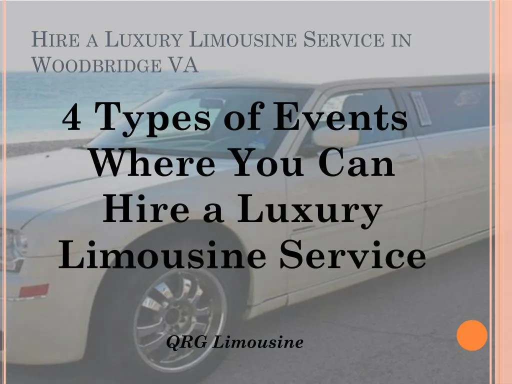 hire a luxury limousine service in woodbridge va n.