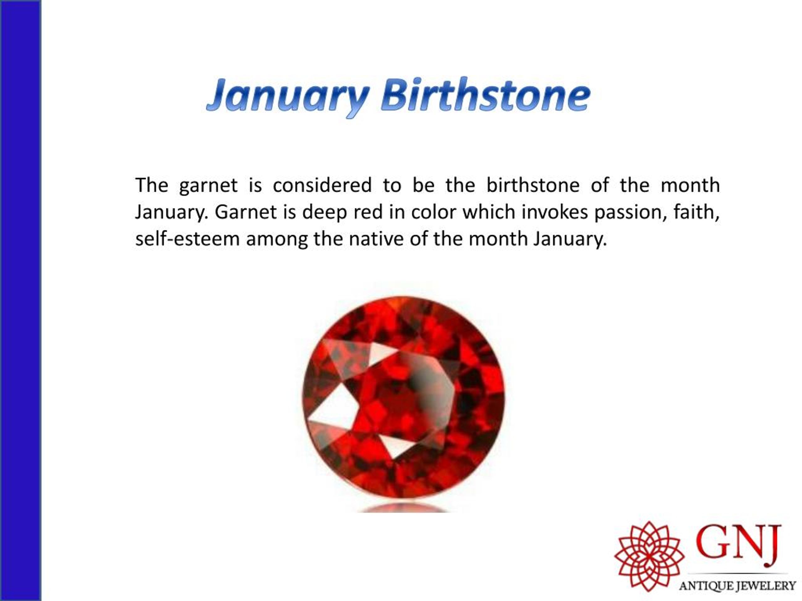 PPT - Birthstone Chart-List of Birthstone for each Month PowerPoint ...