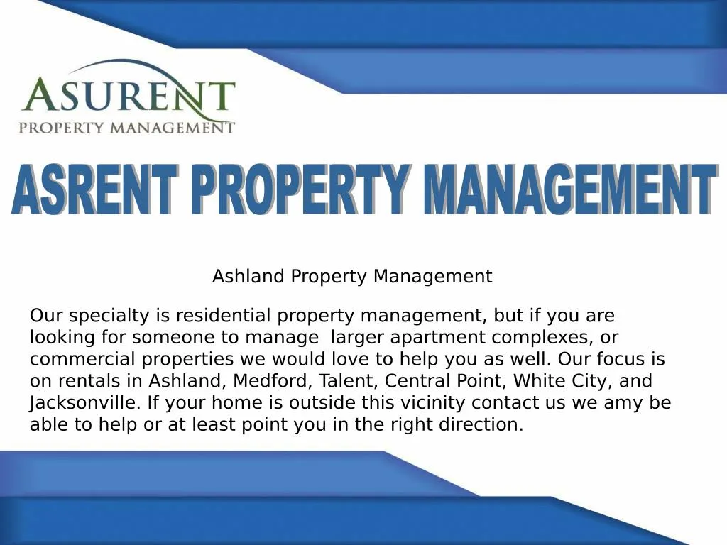PPT Asurent Property Management PowerPoint Presentation, free