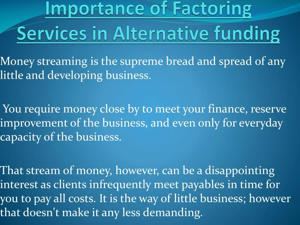 ppt-factoring-services-in-alternative-funding-importance-powerpoint