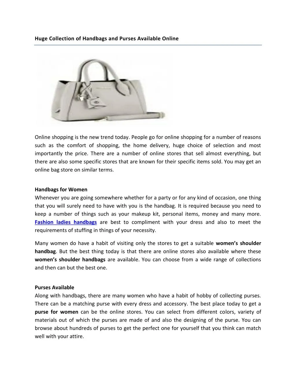 best online bag store