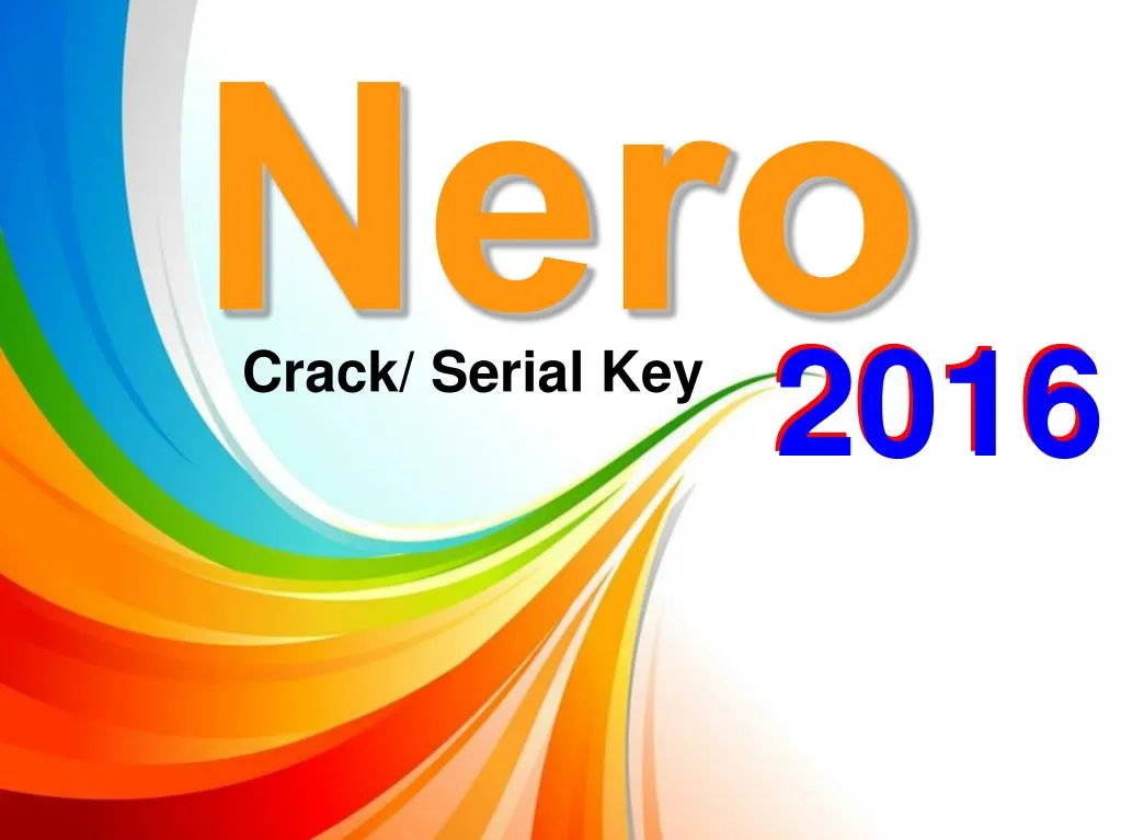Nero 2016 Crack Download
