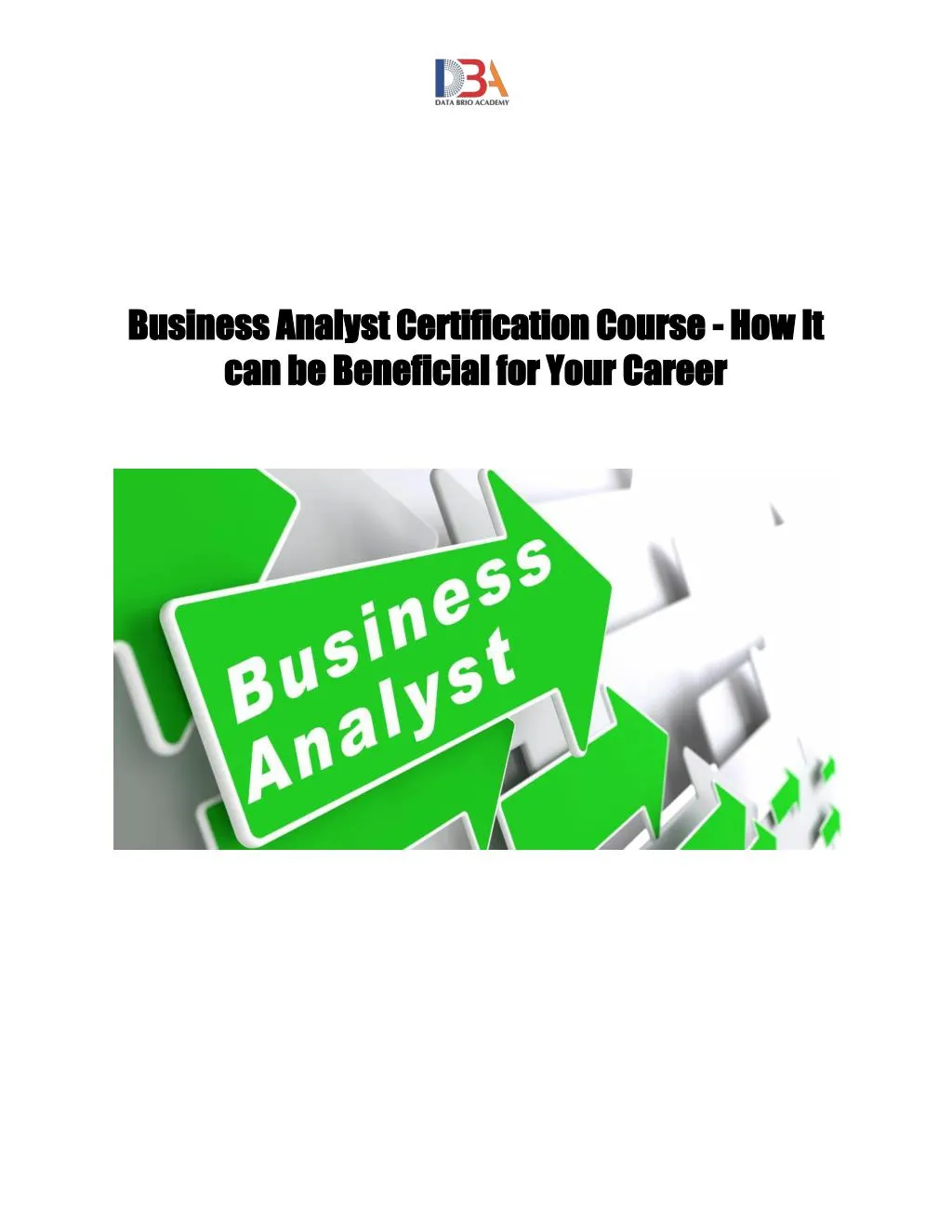 PPT - Business Analyst Certification Course PowerPoint ...