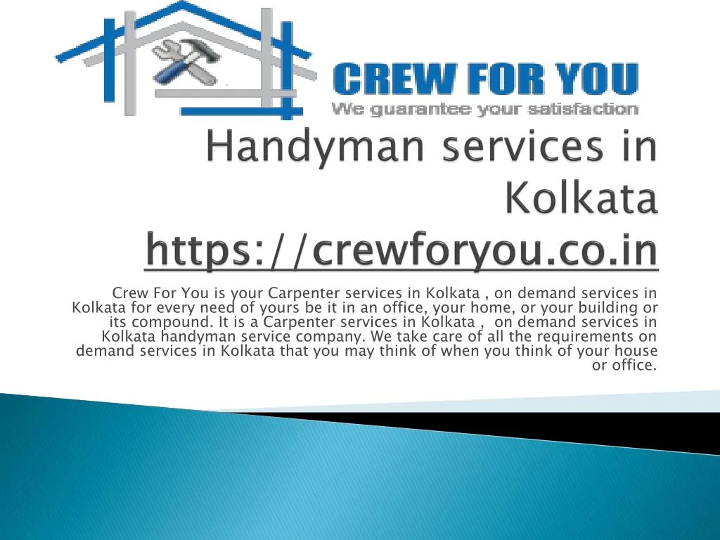 handyman services in kolkata https crewforyou co in n.
