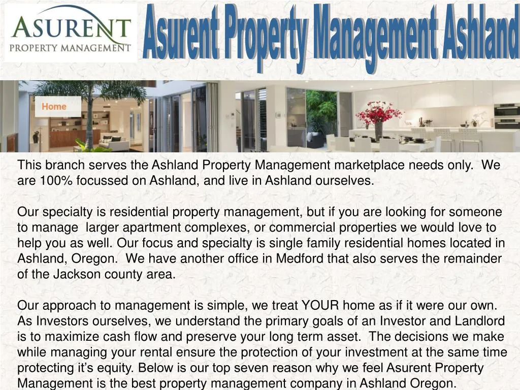 PPT AsurentPropertyManagementAshland PowerPoint Presentation, free
