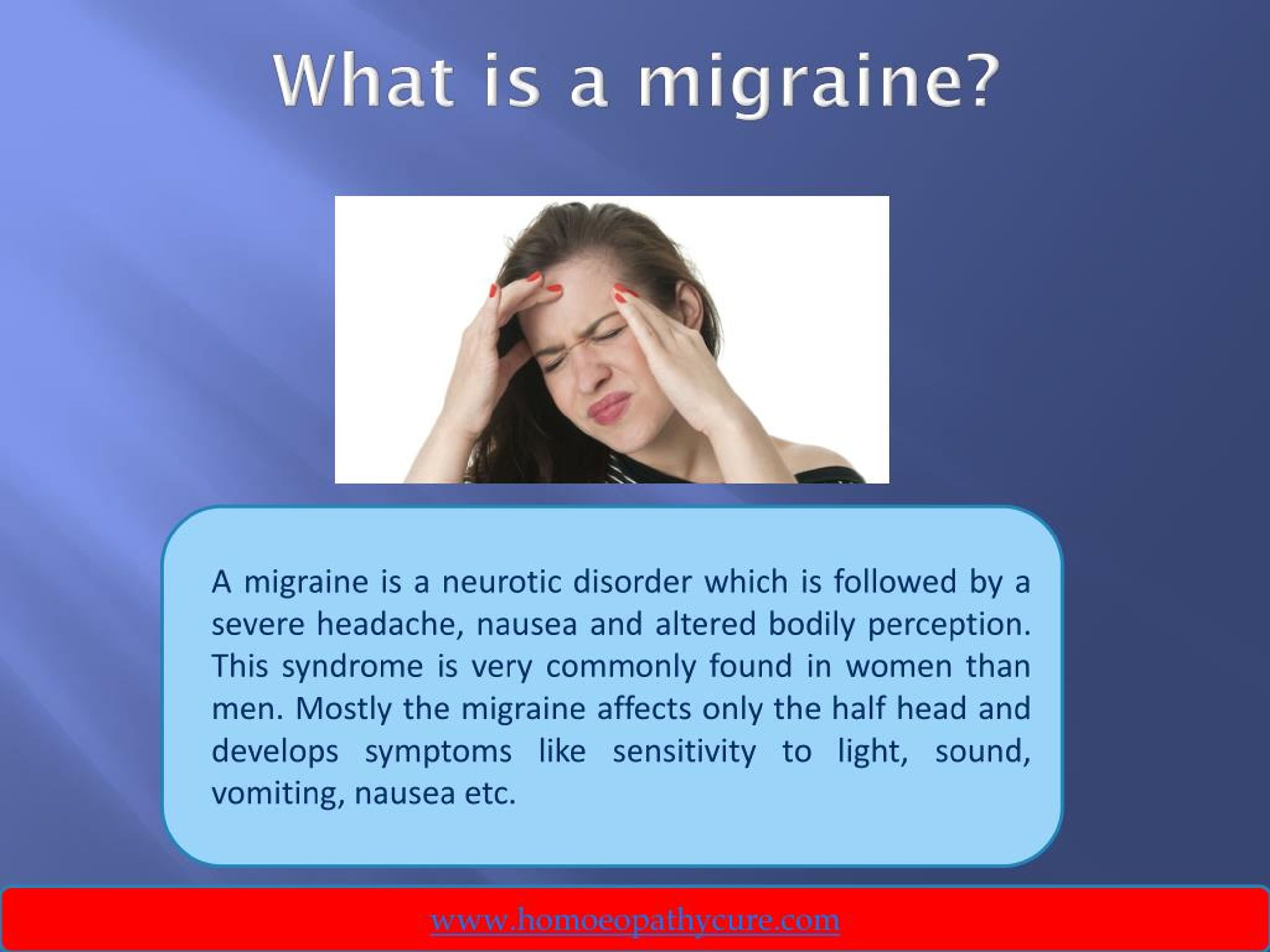 PPT - What is the main cause of migraine attack? PowerPoint ...