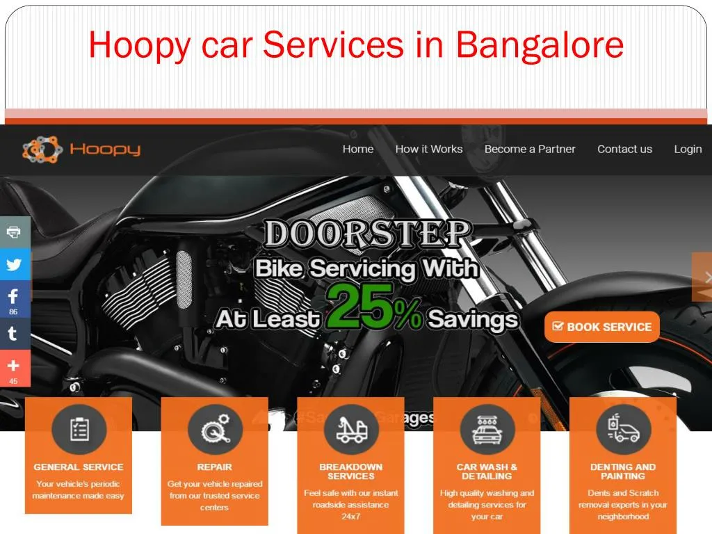 hoopy car services in b angalore n.