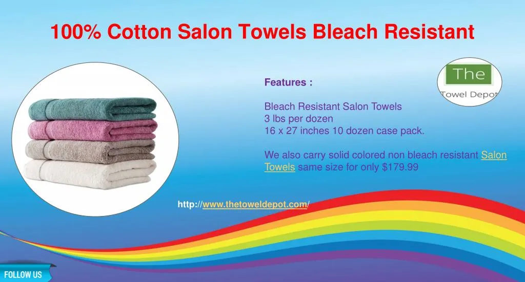 100 cotton salon towels bleach resistant n.