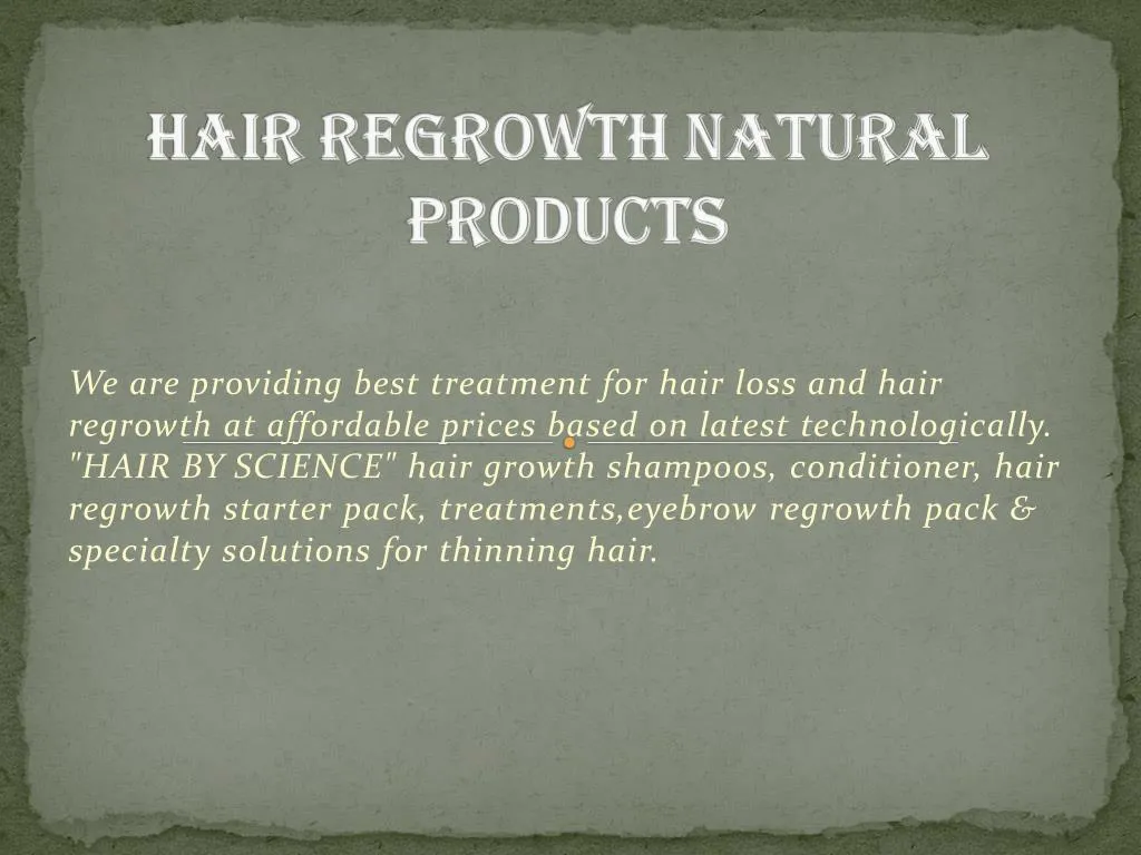 hair regrowth natural products n.