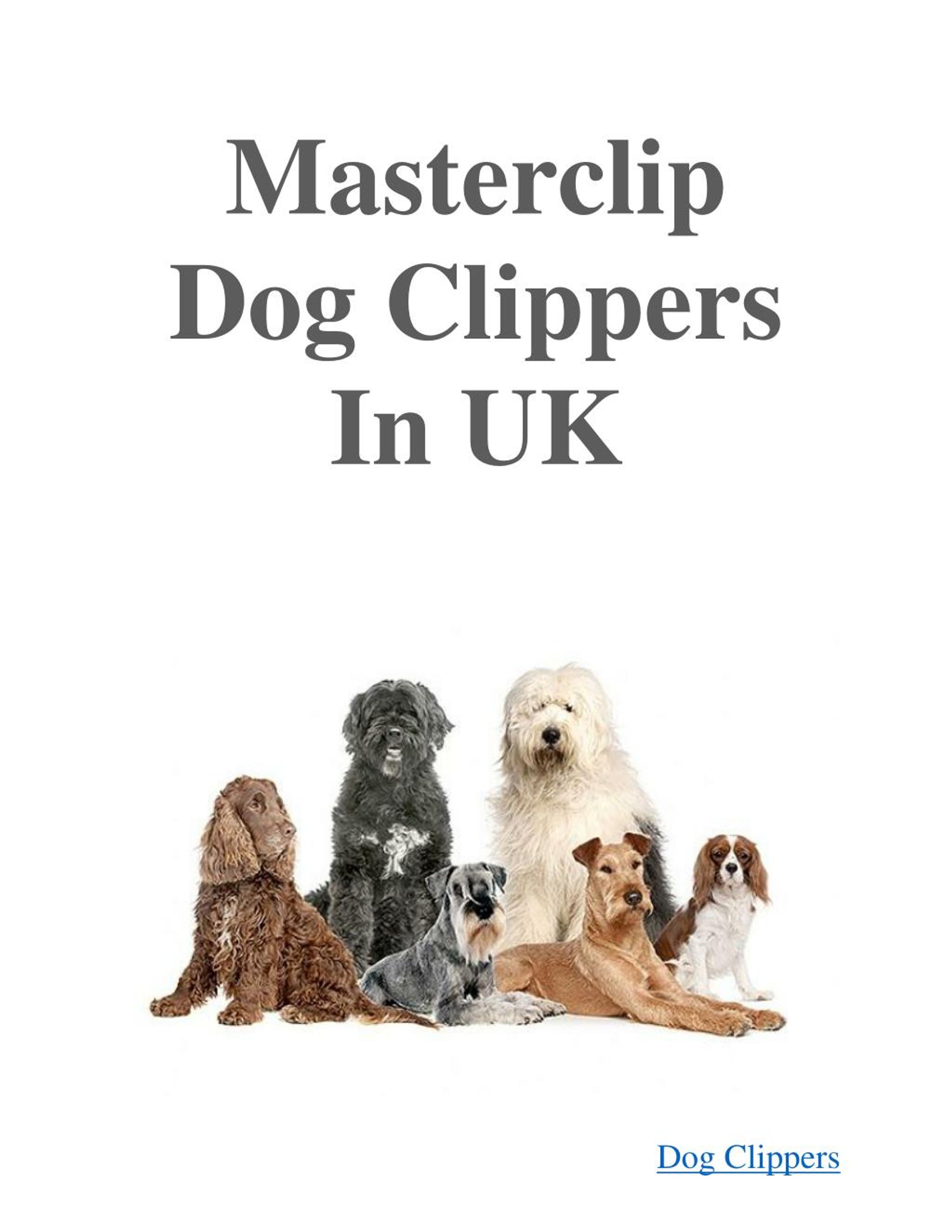 masterclip dog clippers