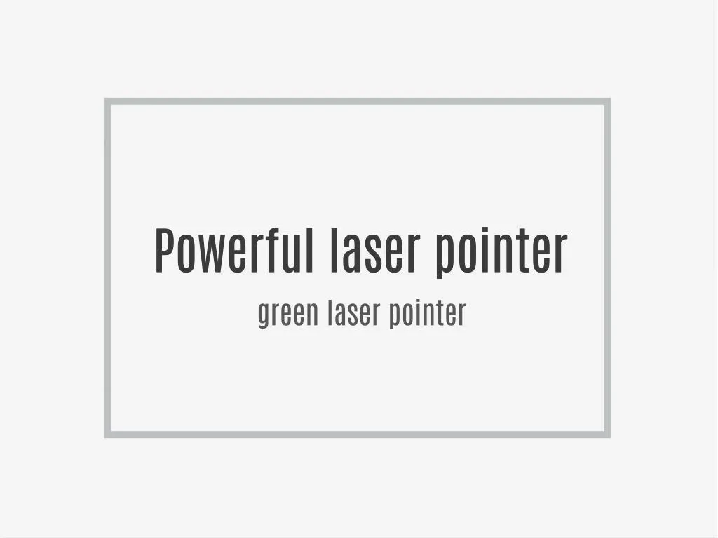 laser pointer in pdf presentation