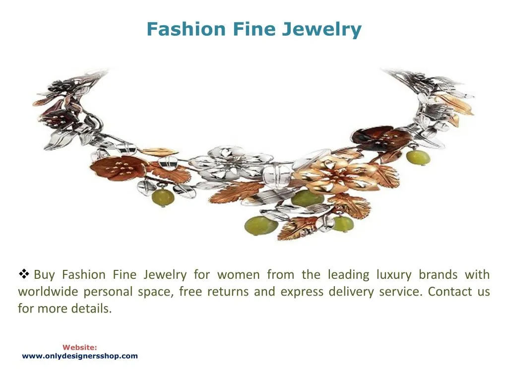 fashion fine jewelry n.