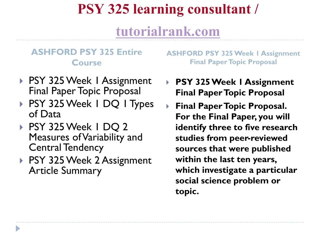 final psy 325 final psy 325