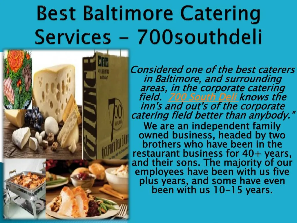 best baltimore catering services 700southdeli n.