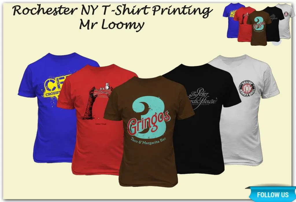 rochester ny t shirt printing mr loomy n.
