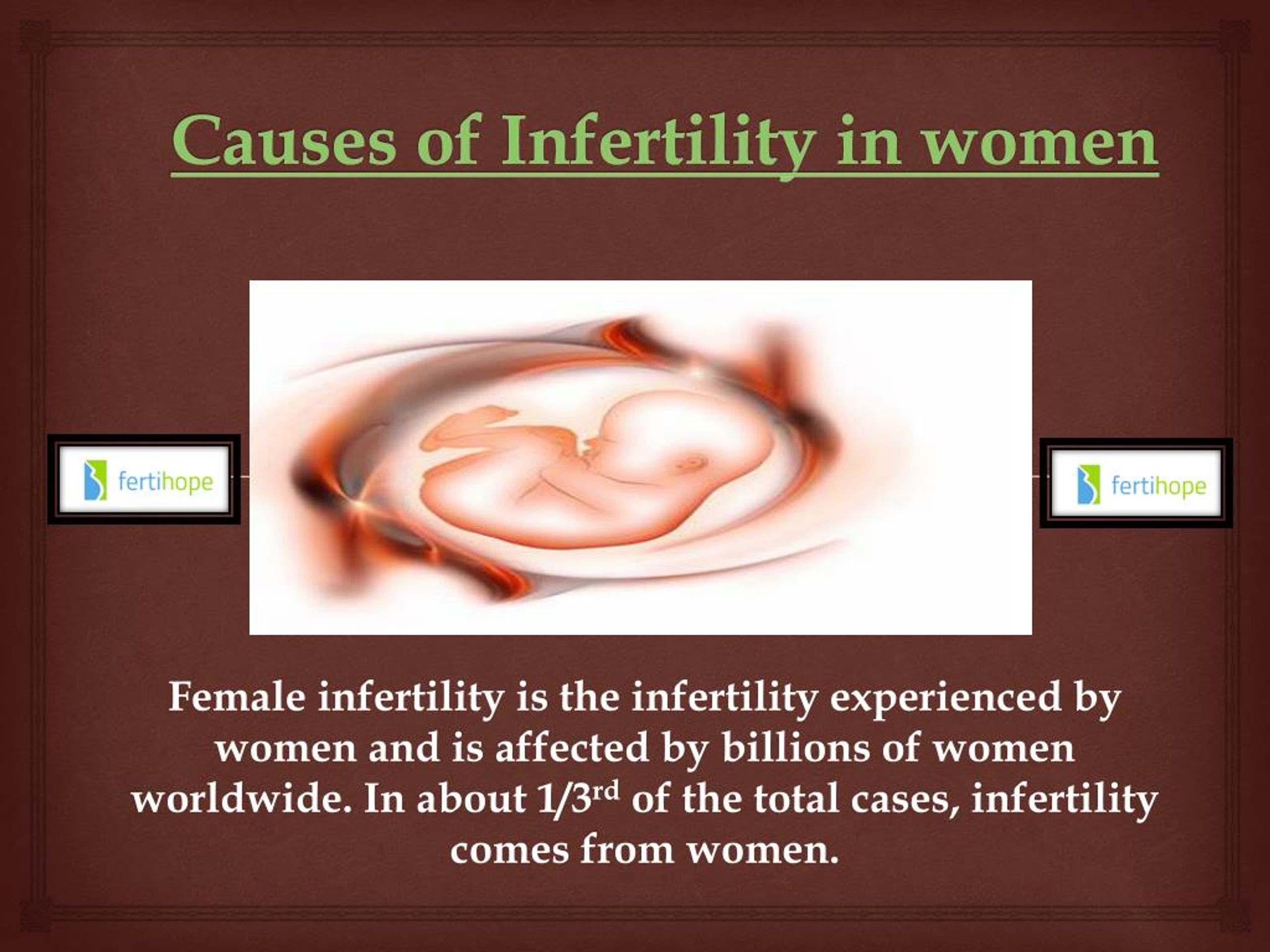 female infertility presentation