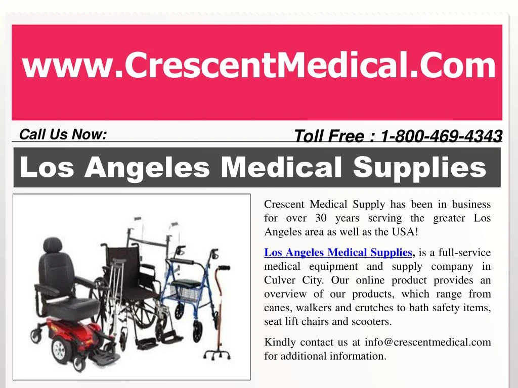 PPT Los Angeles Medical Supplies Online Healthcare services