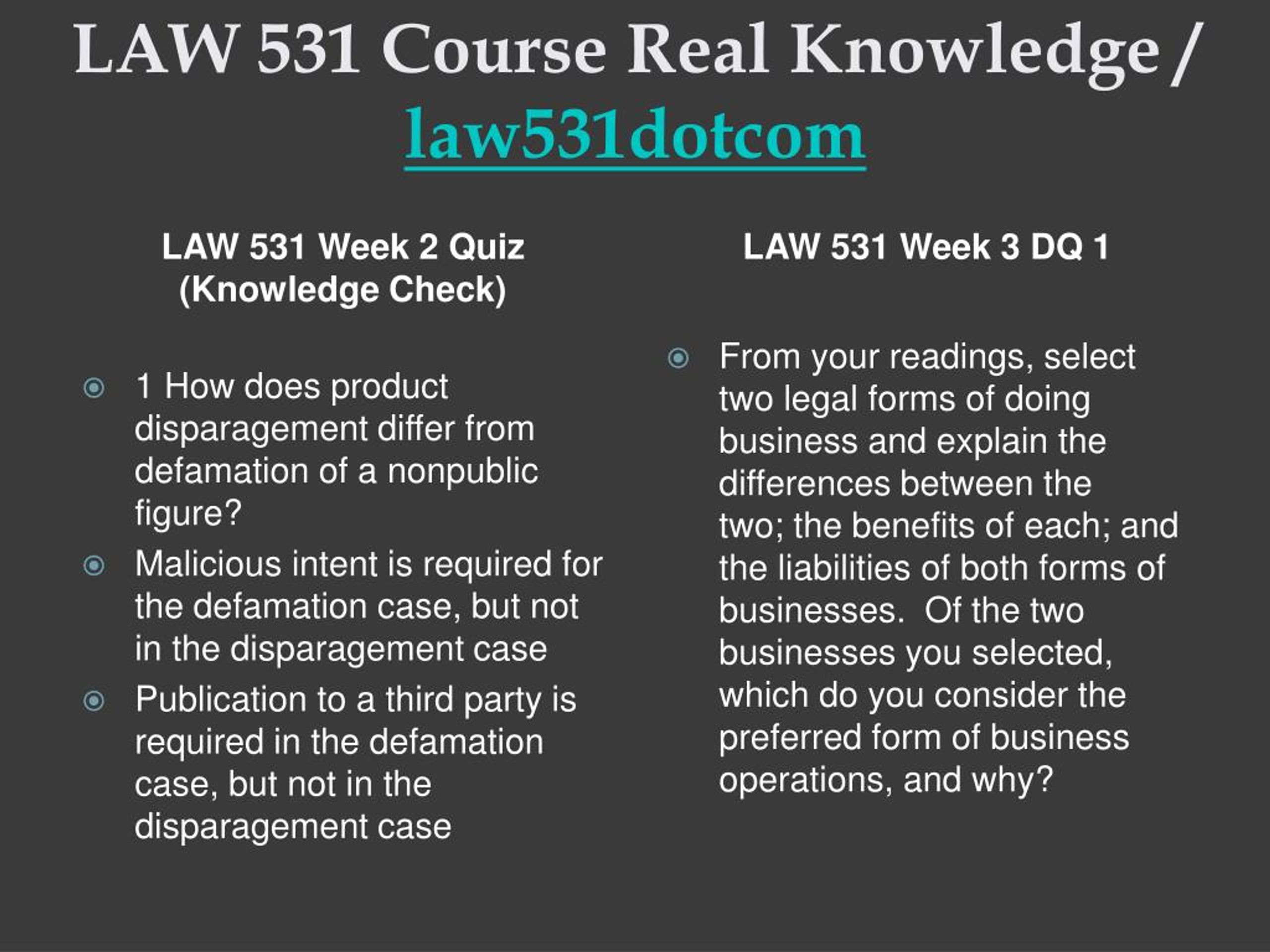 Law 531 Business Forms Worksheet