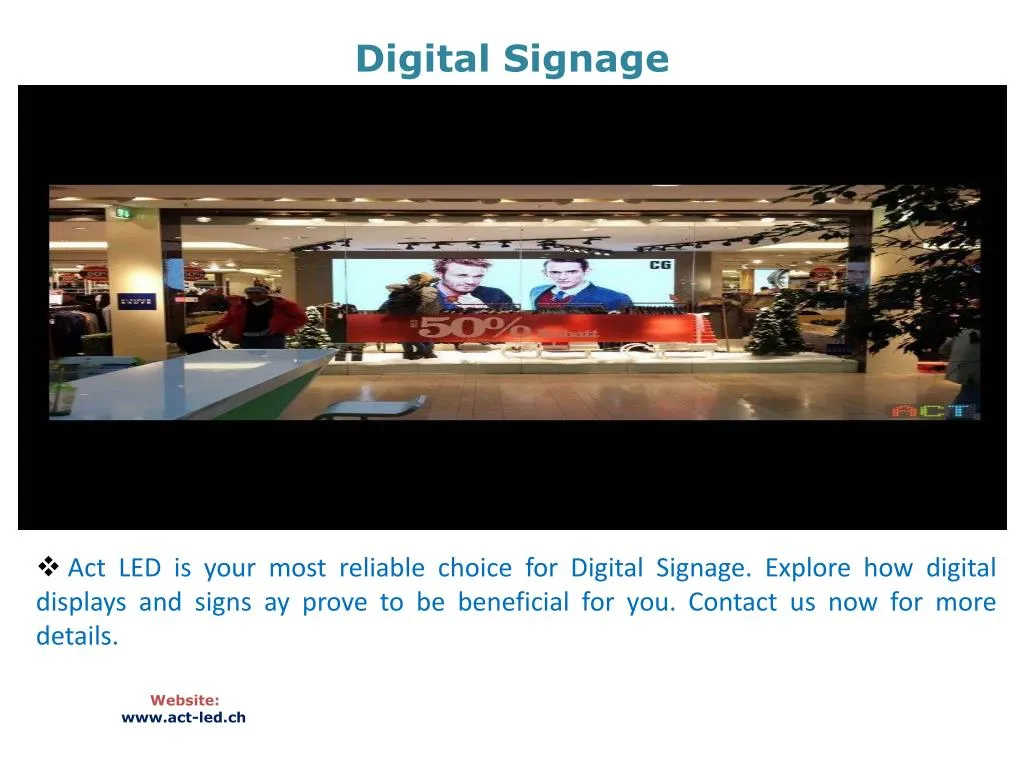 digital signage n.