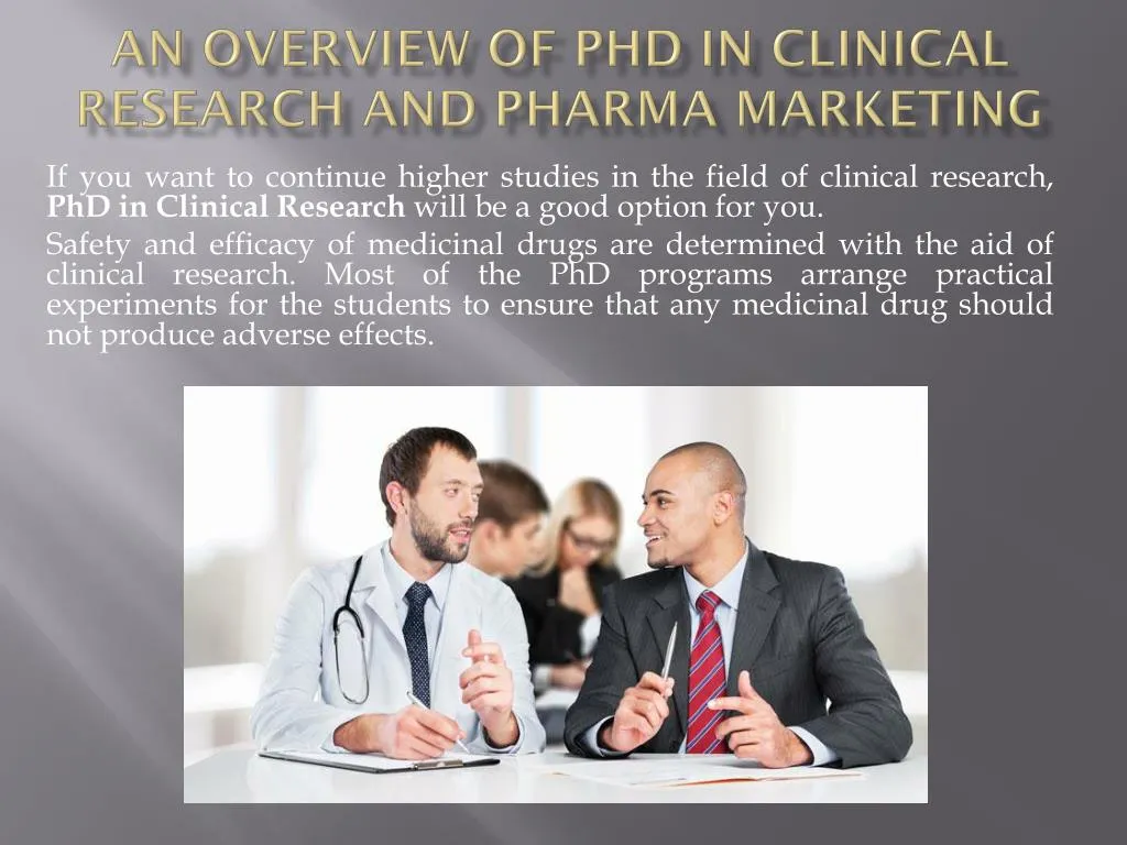 phd in clinical research management