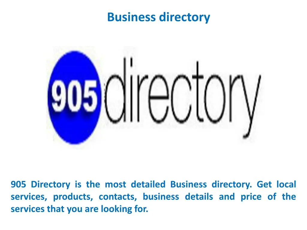 business directory n.