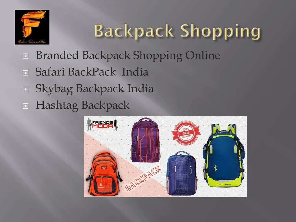 PPT - Online Backpack Shopping India PowerPoint Presentation - ID:7373101