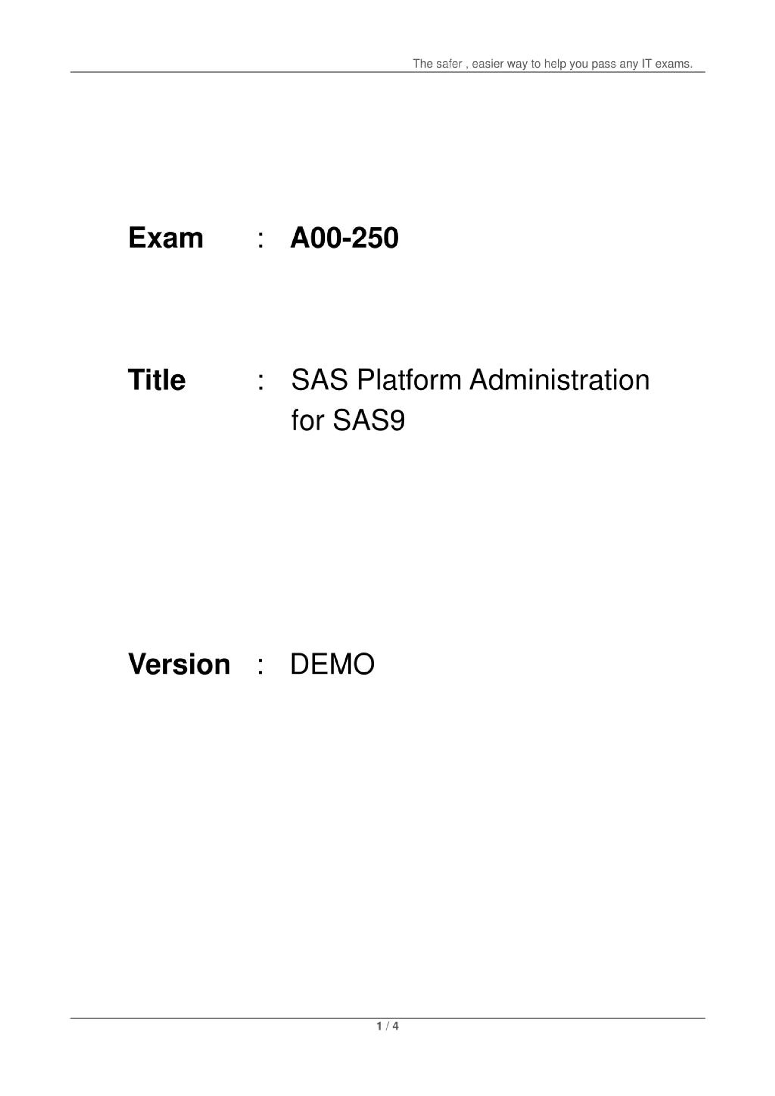 Reliable A00-451 Practice Materials