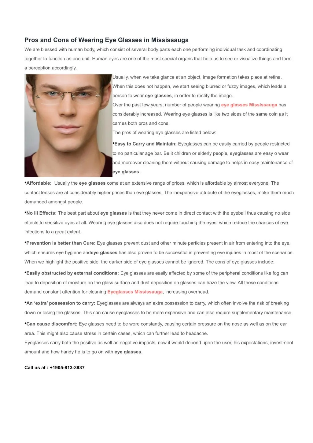 PPT Pros and Cons of Wearing Eye Glasses in Mississauga PowerPoint