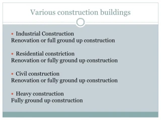 PPT - Types of constructions PowerPoint Presentation - ID:7373832