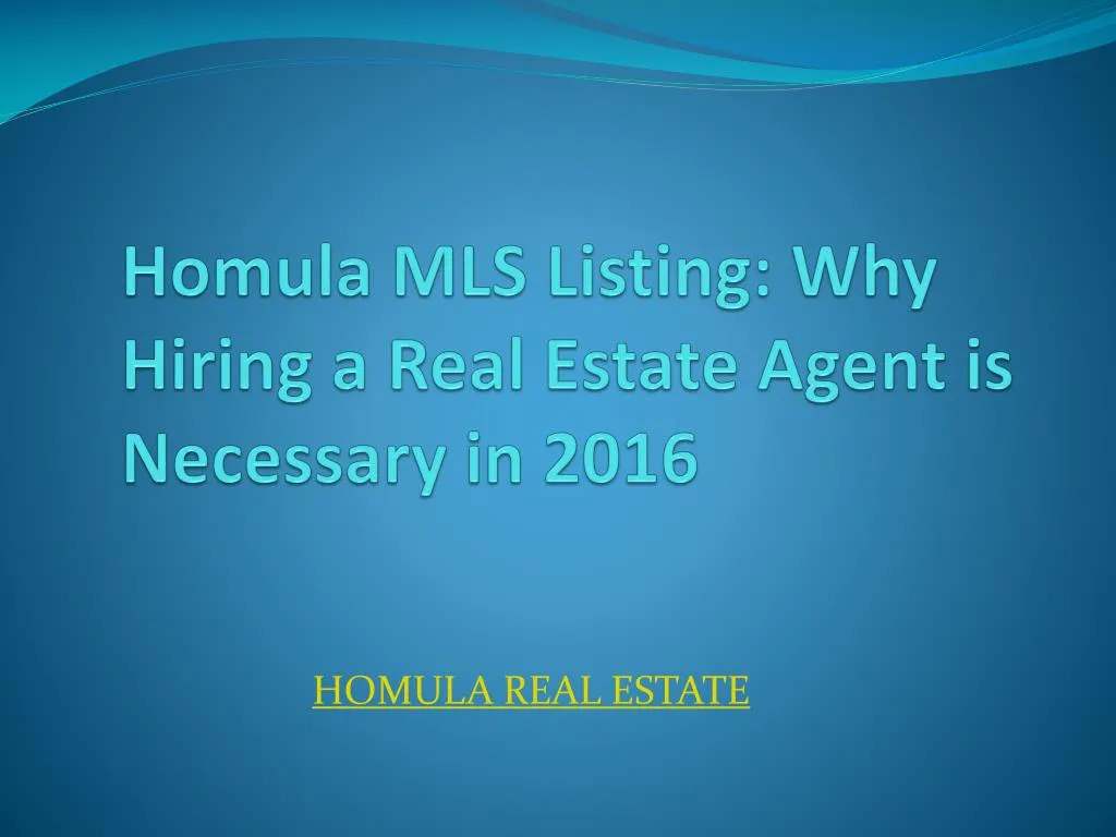 homula mls listing why hiring a real estate agent is necessary in 2016 n.