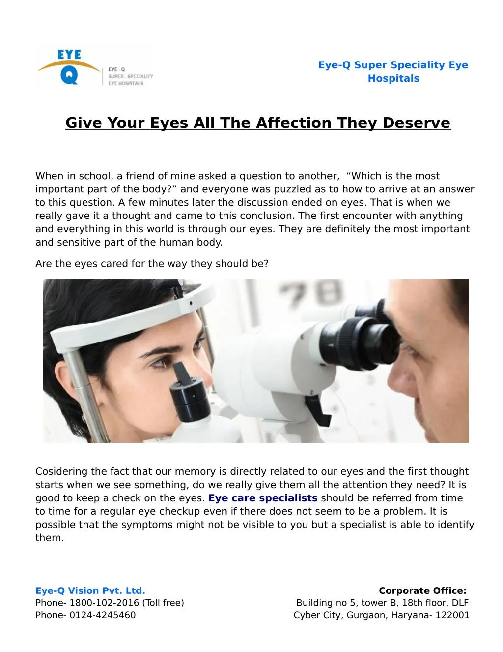 PPT - Give Your Eyes All The Affection They Deserve PowerPoint ...