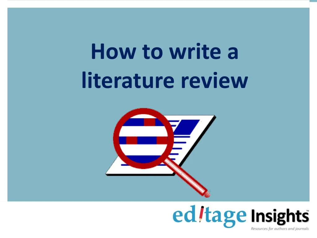 how to write excellent literature review