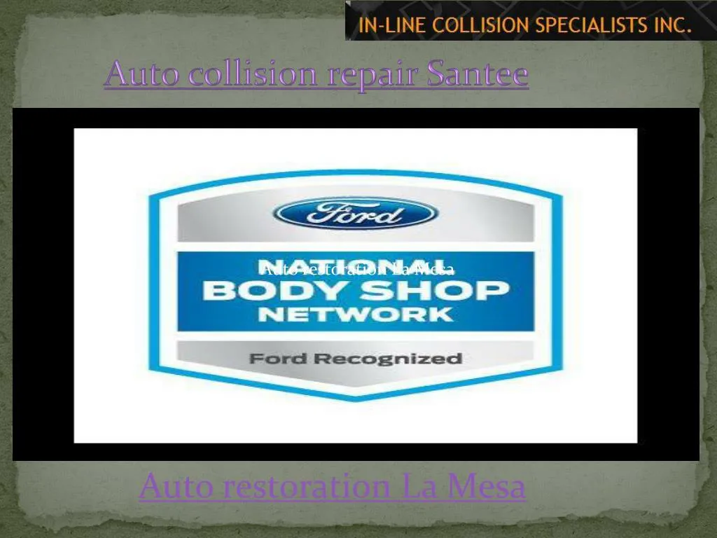 PPT Auto collision repair Santee PowerPoint Presentation, free