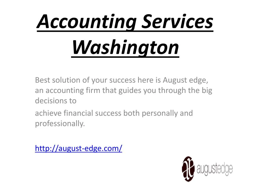 PPT accounting services washington PowerPoint Presentation, free